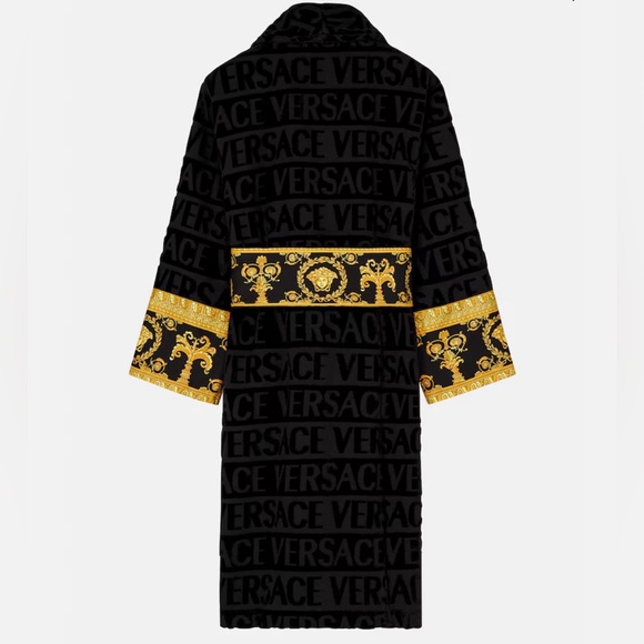 VERSACE I ♡ Baroque Bathrobe BRAND NEW WITH TAGS IN BOX MENS XL - Picture 7 of 7